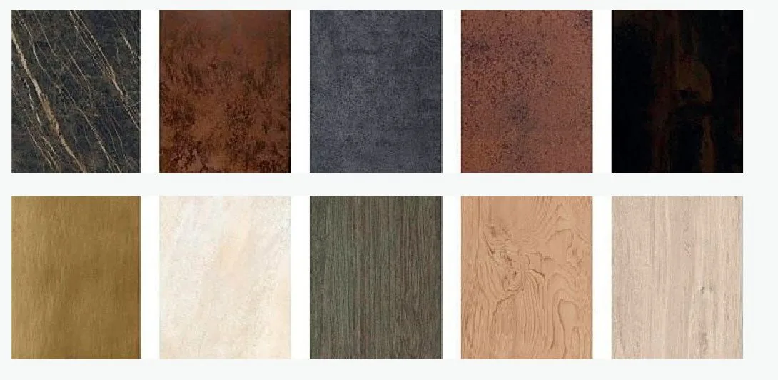 Exterior entry door finish and color options
