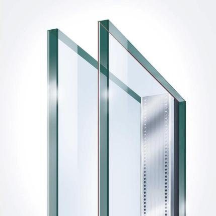 Essential Casement — Double-pane glazing build-up, sectional diagram