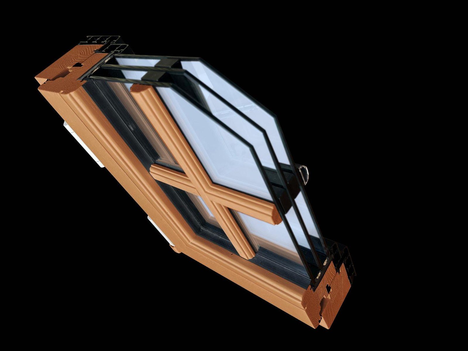 Signature Solid Wood Entry Door — Frame profile & section